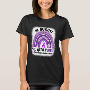 Augustus Wij Draag Paarse Overdosis Awareness Rain T-shirt