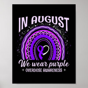 Augustus Wij Draag Paarse Rainbow Overdose Awarene Poster