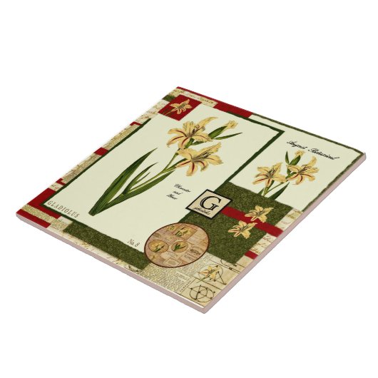 Augustus's Bloem Tegeltje (Zijkant)