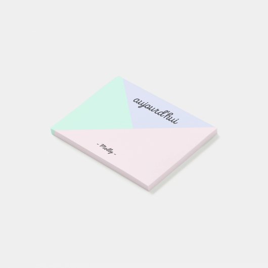 Aujourd'hui Post-it Note (Schuin)