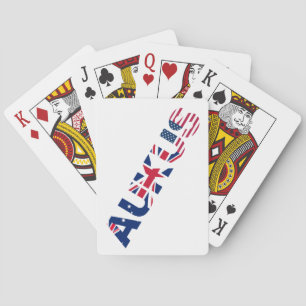 AUKUS AU VK VS Veiligheidspact Alliantie Vlaggen Pokerkaarten