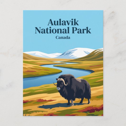 Aulavik National Park Canada Briefkaart (Voorkant)