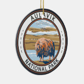 Aulavik National Park Canada Musk Ox  Keramisch Ornament (Rechts)