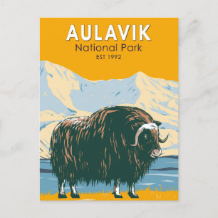 Aulavik National Park Canada Muskox  Briefkaart