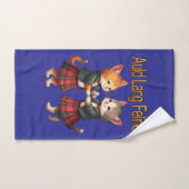 Auld Lang Feline Oranje Katten Dansen Ceilidh Bad Handdoek (Handdoek)