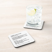 Auld Lang Syne Lyrics New Year's Eve Personalized Bier Onderzetter (Rechterzijde)