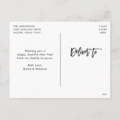 Auld Lang Syne Script | Nieuwjaarsfotokaart Feestdagenkaart (Achterkant)