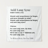 Auld Lang Syne Words for New Year - Personalized Wandkleed (Voorkant)