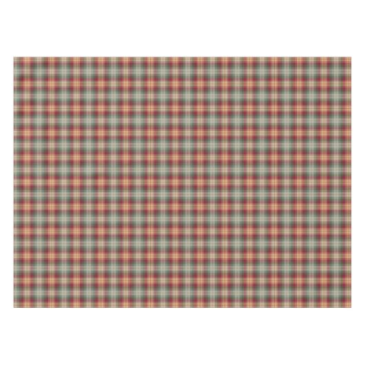 Auld Scotland Tartan Plaid Pattern Tafelkleed (Voorkant (Horizontaal))