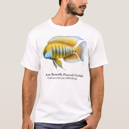 Aulonocara African Peacock Cichlid T-Shirt (Voorkant)