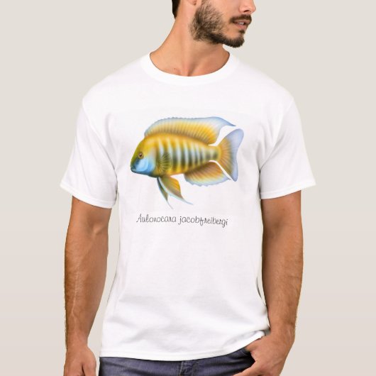 Aulonocara African Peacock Cichlid T-Shirt (Voorkant)
