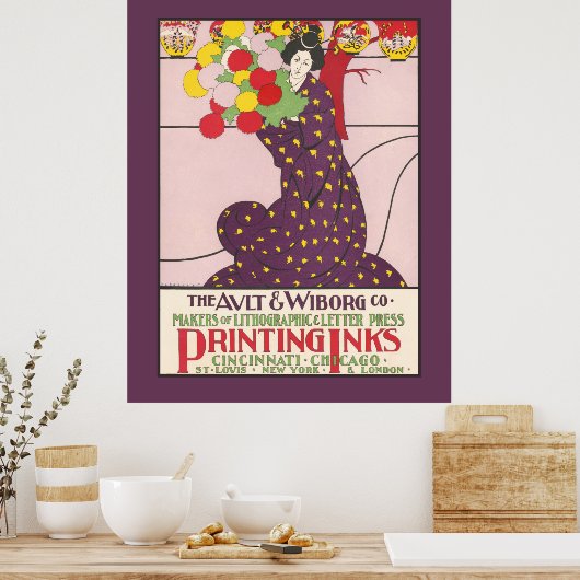 Ault and Wiborg Co. 1900 Poster (Keuken)