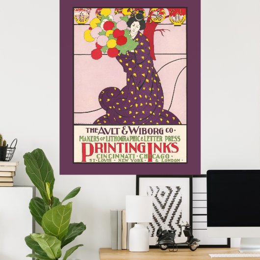 Ault and Wiborg Co. 1900 Poster (Thuiskantoor)