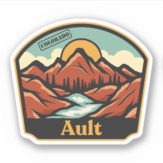 Ault, Colorado Sticker (Voorkant)