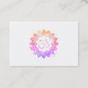 *~* Aum OMNew Age Lotus Flower Mandala Buddhist Visitekaartje