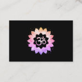 *~* Aum OMNew Age Lotus Flower Mandala Buddhist Visitekaartje (Voorkant)