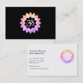 *~* Aum OMNew Age Lotus Flower Mandala Buddhist Visitekaartje (Voorkant / Achterkant)