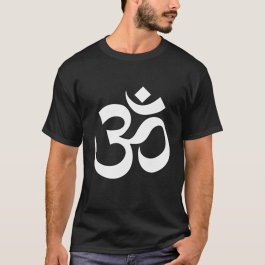 Aum Symbol Yoga Meditation Mannen Women Yogi Teach T-shirt (Voorkant)