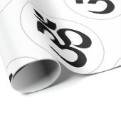 Aum-symbool (zwart met zilverring) cadeaupapier (Rol Hoek)