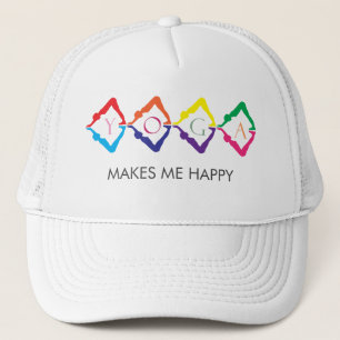 Aum-teken MAAKT ME HAPPY - tekst-sjabloon Trucker Pet