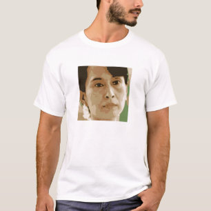 aung san suu kyi birma groene zwarte leider t-shirt