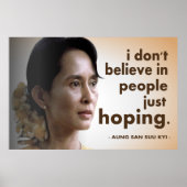 Aung san suu kyi citeert poster (Voorkant)