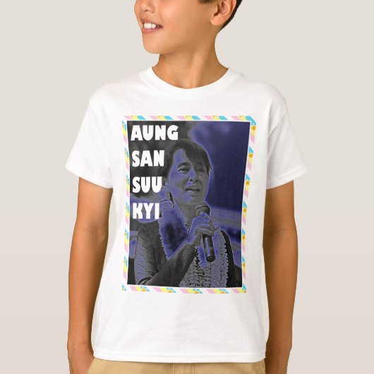 Aung San Suu Kyi Design 2 T-shirt (Voorkant)