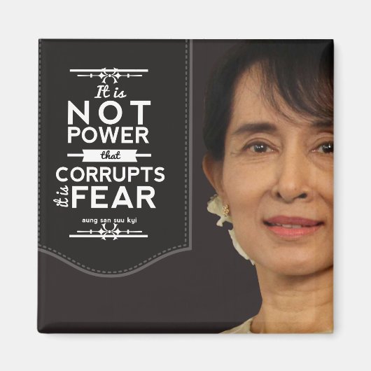 Aung San Suu Kyi niet macht corrumpeert het is ang Magneet (Voorkant)