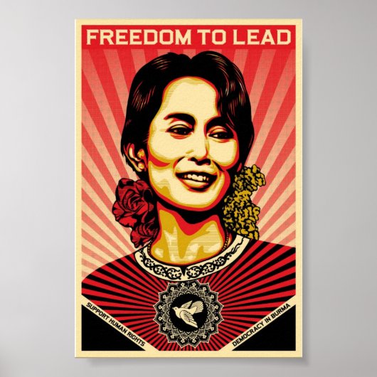 Aung San Suu Kyi Poster (Voorkant)