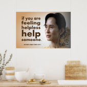 Aung san suu kyi poster (Keuken)