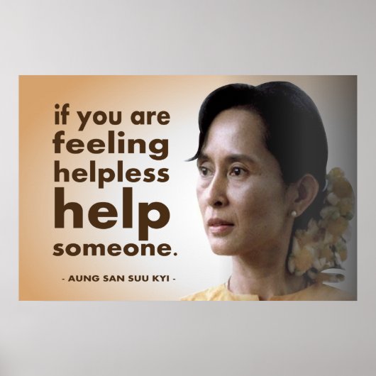 Aung san suu kyi poster (Voorkant)