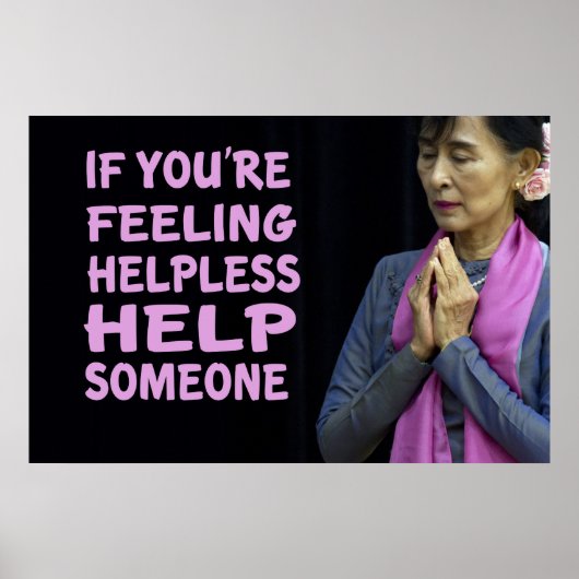 Aung San Suu Kyi Poster (Voorkant)