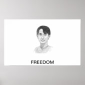 AUNG SAN SUU KYI-POSTER POSTER (Voorkant)