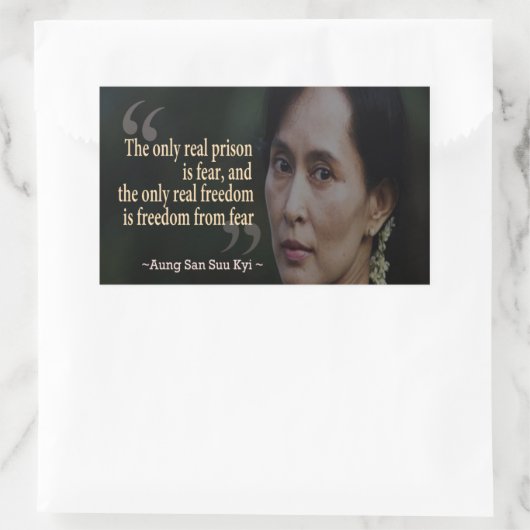 Aung San Suu Kyi Sticker (Tas)