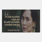 Aung San Suu Kyi Sticker (Voorkant)