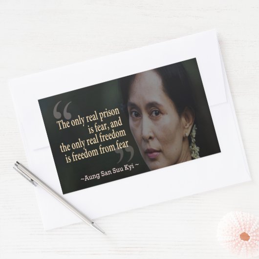 Aung San Suu Kyi Sticker (Envelop)