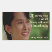 Aung San Suu Kyi Sticker (Voorkant)