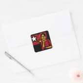 Aung San Suu Kyi Vierkante Sticker (Envelop)