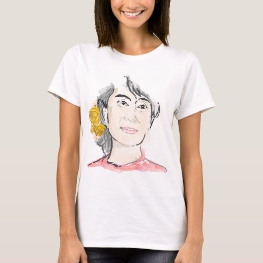 Aung Sang Suu Kyi T-shirt (Voorkant)