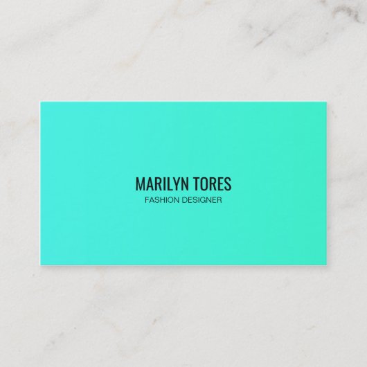 ĀUnique Neon Modern Aangepast Visitekaartje Close (Voorkant)