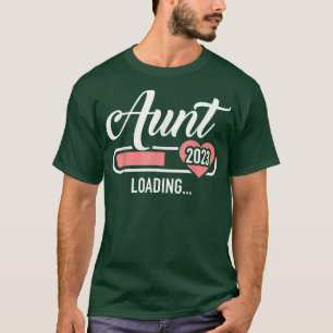 Aunt 2023 loading bar for soon to be auntie t-shirt