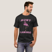 Aunt bird Flamingo   Family Matching Bird pink T-shirt (Voorkant volledig)