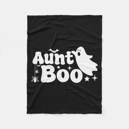 Aunt Boo Funny Ghost Halloween Family Matching Fleece Deken (Voorkant)