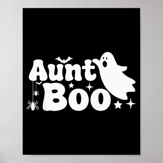 Aunt Boo Funny Ghost Halloween Family Matching  Poster (Voorkant)