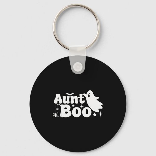 Aunt Boo Funny Ghost Halloween Family Matching  Sleutelhanger (Voorkant)