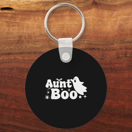 Aunt Boo Funny Ghost Halloween Family Matching Sleutelhanger (Voorkant)