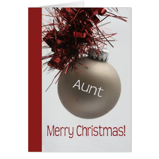 Aunt Christmas Card (Voorkant)