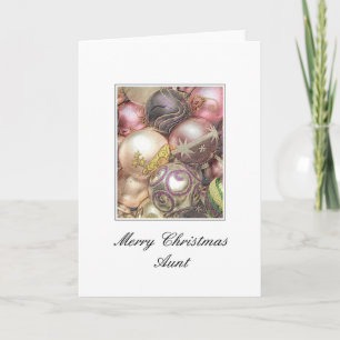 Aunt Christmas Card Feestdagen Kaart