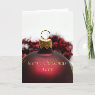 Aunt Christmas Card Feestdagen Kaart
