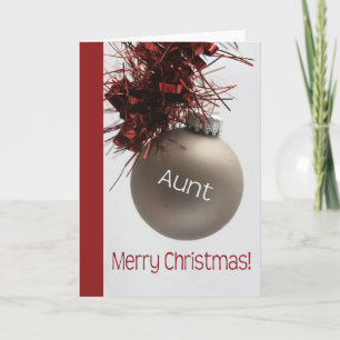 Aunt Christmas Card Feestdagen Kaart